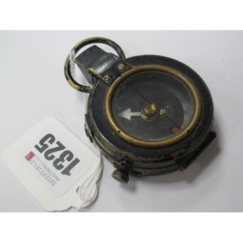 1325 - Military, WWI Verner's Pattern VIII compass, stamped 'F.L No 80574, 1917' with crows foot (no case).