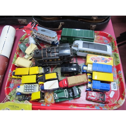 1376 - Corgi Arthur Batty Removal Van, AEC Regal Coach, Dick Kerr type tram, other model vehicles, Hornby t... 