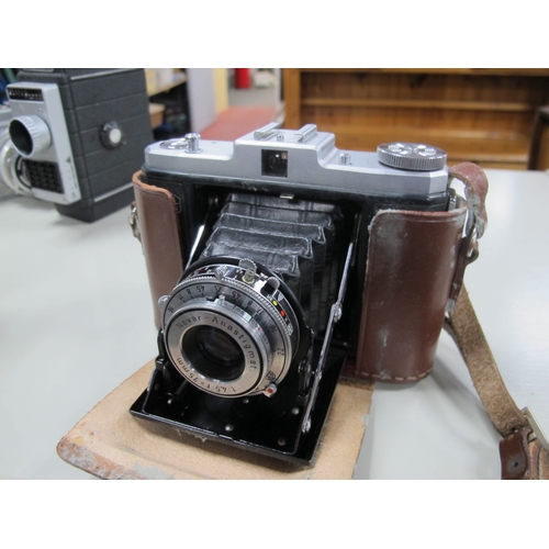 1144 - Cameras - including Vito B Nettar. lamps etc:- One Box. Magnon projector, Gnome rangefinder alpha de... 