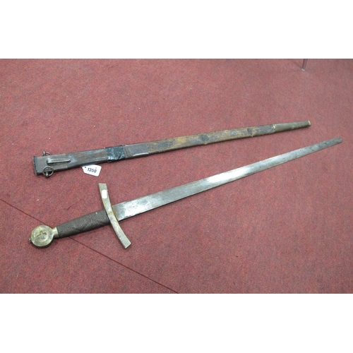 1350 - A German Sword, with cruciform hilt, stamped 