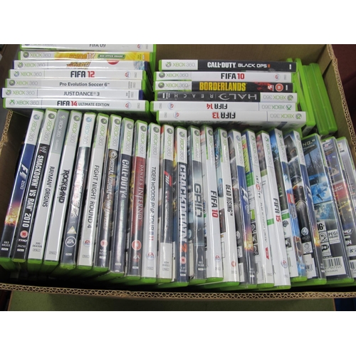 427 - Approximately Ninety Microsoft XBox 360 Games, to include Halo Reach, Borderlands, Dead Rising, Crac... 