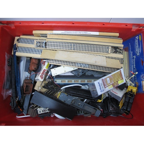 445 - Contents of a 'OO' Gauge Model Railway Enthusiasts Workshop, items include lineside buildings, locom... 