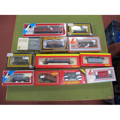 651 - Twelve 'OO' Gauge/4mm Boxed Items of Rolling Stock by Hornby, Lima Dapol etc, parcel van rail freigh... 