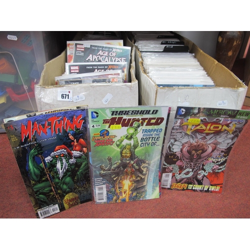 671 - Approximately Five Hundred Modern Comics, by Marvel, DC, Max, to include Fury, Man-Thing, War Machin... 