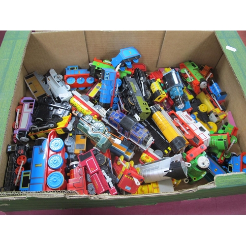 677 - Approximately Forty Thomas and Friends Plastic toy Locomotives by Mattel, Tomy and Other, including ... 