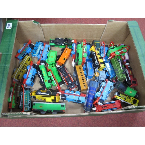 686 - Thirty Plus Thomas and Friends Plastic Toy Locomotives by Tomy, Mattel and Other, including Thomas T... 