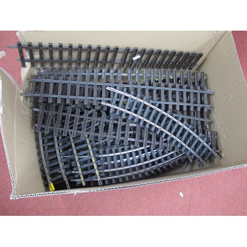 688 - A Quantity of G Gauge (45mm) Track, to include straights, curves, Lehmann noted:- One Box