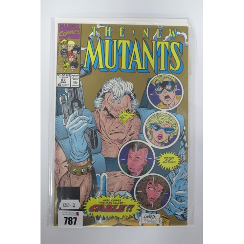 787 - Marvel Comics - The New Mutants #87 second issue, overall good - very good condition.