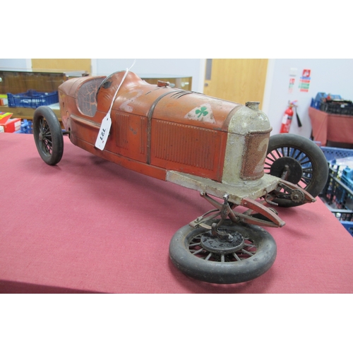 727 - A Pre War Alfa Romeo P2 Tinplate Clockwork Model Racing Car by CIJ (France), Compagnie Industrielle ... 