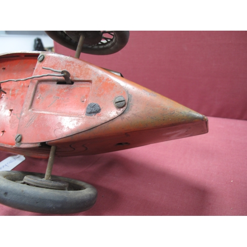 727 - A Pre War Alfa Romeo P2 Tinplate Clockwork Model Racing Car by CIJ (France), Compagnie Industrielle ... 