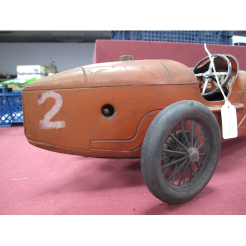 727 - A Pre War Alfa Romeo P2 Tinplate Clockwork Model Racing Car by CIJ (France), Compagnie Industrielle ... 