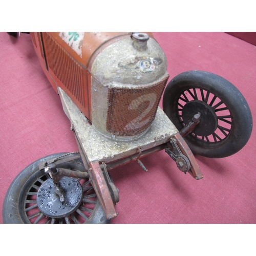 727 - A Pre War Alfa Romeo P2 Tinplate Clockwork Model Racing Car by CIJ (France), Compagnie Industrielle ... 