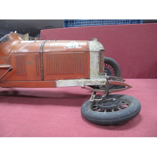 727 - A Pre War Alfa Romeo P2 Tinplate Clockwork Model Racing Car by CIJ (France), Compagnie Industrielle ... 