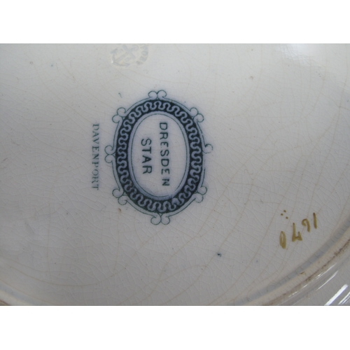 1215 - Davenport 'Dresden Star' Pottery Dinner Service, of approximately forty seven pieces (some damages),... 