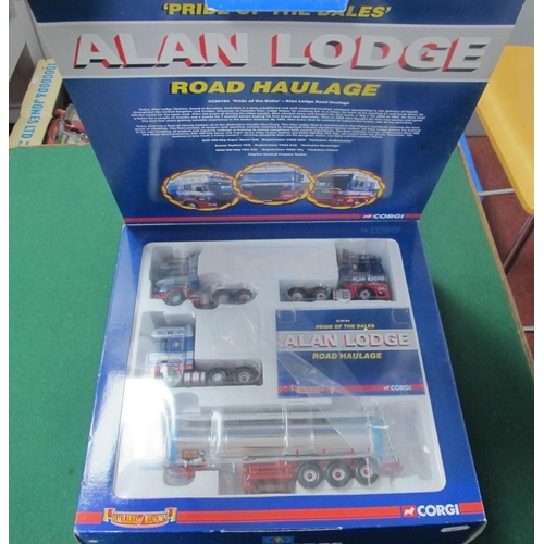 101 - A Corgi #CC99164 1:50th Scale Alan Lodge 'Pride of The Dales', set comprising of DAF XF, Scania Topl... 