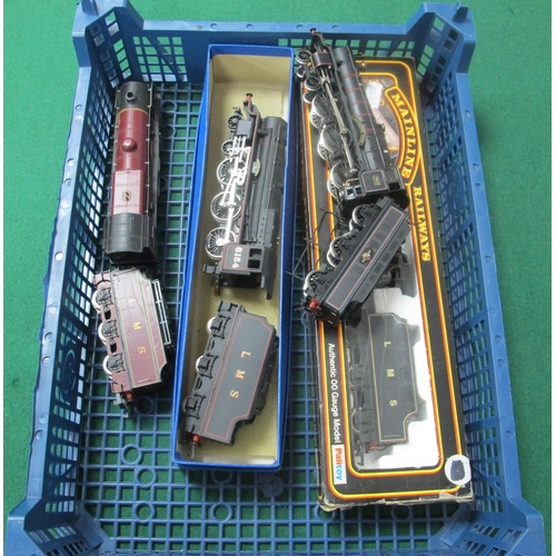 103 - Four 'OO' Gauge Locomotives and Tenders by Hornby, Mainline, including Mainline Cat No 37-056 4-6-0 ... 