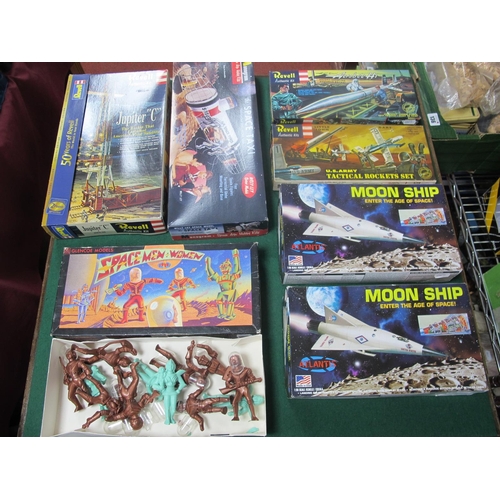 106 - Six Plastic Model Kits by Revell, Atlantis, Monogram, All with a Space, Rocket Theme, to include Rev... 