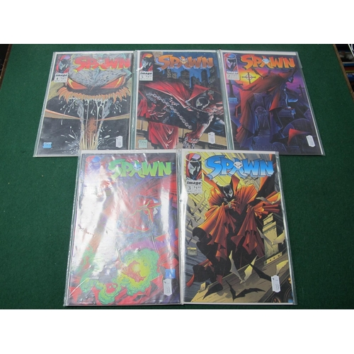 119 - Image Comics - Spawn #1, #2. #3, #4, #5, all in good - very good condition.