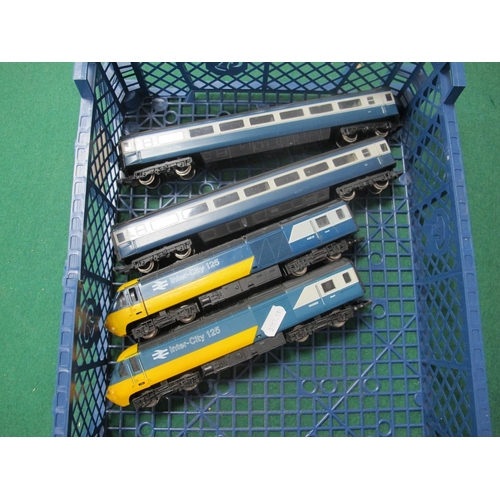 151 - Hornby 'OO' Gauge Class 43 HST Inter City 125 Power and Dummy Cars, together with two Inter City eig... 