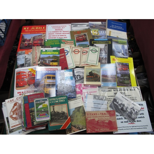 172 - An Interesting Collection of Railway, Transport Themed Literature, Maps, Postcards, to include The R... 