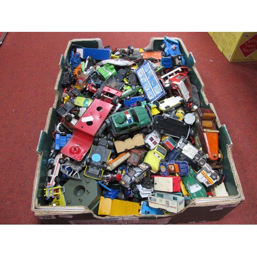 218 - A Quantity of Playworn Diecast, Plastic Model Vehicles, by Corgi, Matchbox and other, 1960's and lat... 