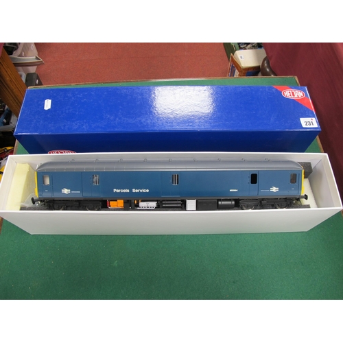 231 - A Heljan 'O' Gauge/7mm Ref No 8913 Class 128 DPU Parcels Van, R/No M55994 in BR blue with yellow end... 