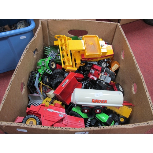 266 - A Quantity of Diecast and Plastic Model Farm Vehicles and Accessories, by Britains, Siku, Lone Star ... 