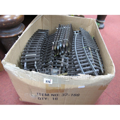 273 - A Quantity of 'G' Gauge Track Sections, LGB and brass rails noted, playworn.