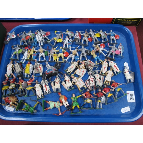 291 - A Collection of Fifty Plus Painted Lead, White Metal Model Figures, by Cherilea, Johillco and other ... 