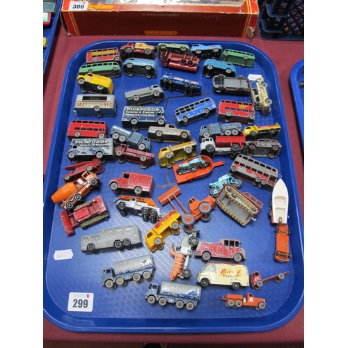 299 - A Collection of Predominantly Matchbox 1-75 Series Diecast Model Commercial Vehicles, to include No ... 