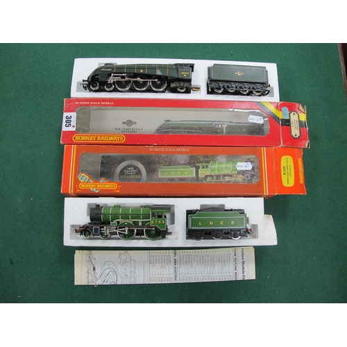 305 - Two Hornby 'OO' Gauge Locomotives and Tenders, comprising of #R350 BR Class A4 4-6-2 'Mallard', R/No... 