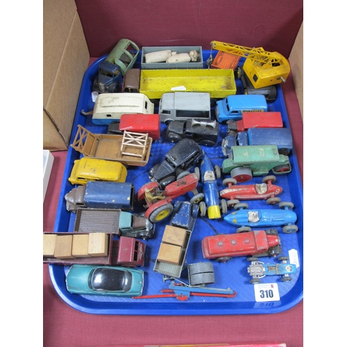 310 - Twenty Five Plus Vintage Diecast Models, mostly by Dinky Toys, to include Supertoys Cole's Mobile Cr... 