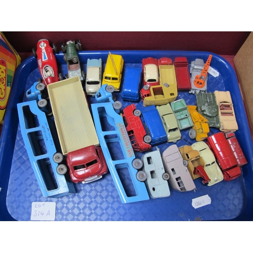 314A - Twenty Six Diecast Models, by Matchbox, Dinky Toys, Corgi Toys, to include Dinky #522 Big Bedford Lo... 