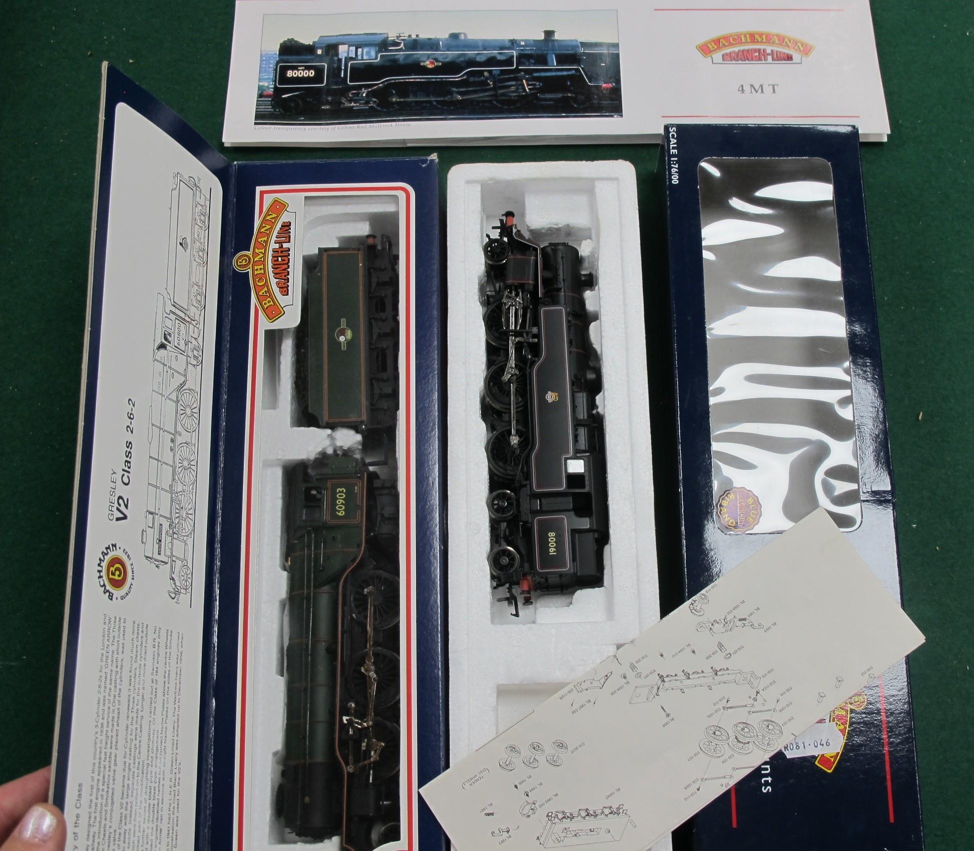 Two Bachmann 'OO' Gauge/4mm Boxed Steam Locomotives, Ref No 32.350 2-6 ...