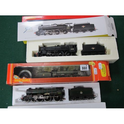 332 - Two Hornby 'OO' Gauge/4mm Boxed 4-6-0 Steam Locomotives with Six Wheel Tenders, Ref No R2321 (China)... 