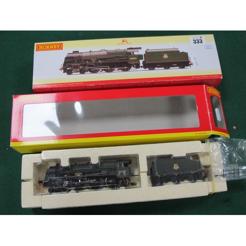 333 - A Hornby (China) 'OO' Gauge/4mm Ref No R2628X 4-6-0 Steam Locomotive and Six Wheel Tender, Royal Sco... 