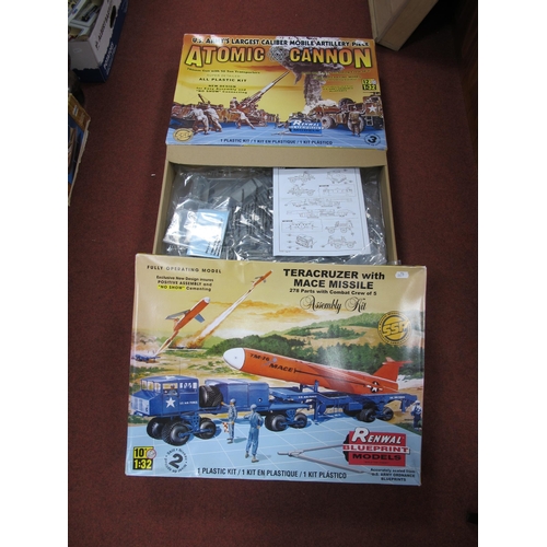 339 - Two Renwal (Revell) Blueprint Models Plastic Kits, comprising of #85-7812 1:32 Teracruzer with mace ... 