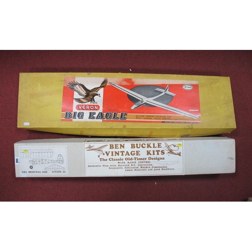 340 - Two Boxed Balsa Wood Model Aircraft Kits, comprising of Vernon Big Eagle Hllside Soaring Sailplane, ... 