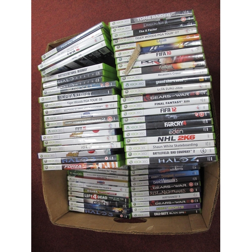 365 - Approximately Ninety Microsoft X-Box 360 Games, to include Fifa Street, Forza Motorsport 2, Halo Rea... 