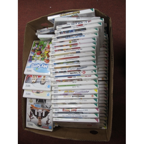 369 - Approximately  Ninety Nintendo WII Games, to include My Sims, Super Mario Galaxy, Sing It, Wacky Wor... 