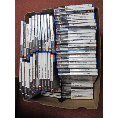 370 - Approximately Ninety Sony Playstation 2 (PS 2) Games, including Pop Idol, Guitar Hero II, GTA III, C... 