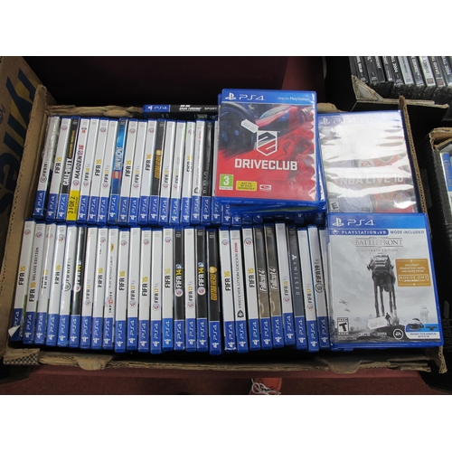 374 - Approximately Seventy Sony Playstation 4 (PS4) Games, to include FIFA 14, 15, 16, 17, 18, 19, 20, 21... 