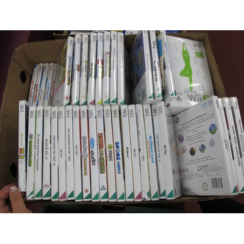 377 - Approximately Ninety Nintendo WII Games, to include Super Mario Bros WII, Cars 2, Kart Racer, Just D... 