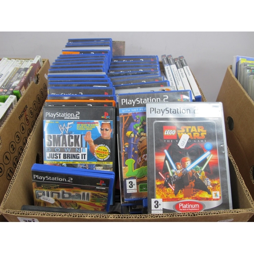 387 - Approximately Ninety Sony Playstation 2 (PS2) Games, to include Transformers, Lemmings, Star Wars, T... 