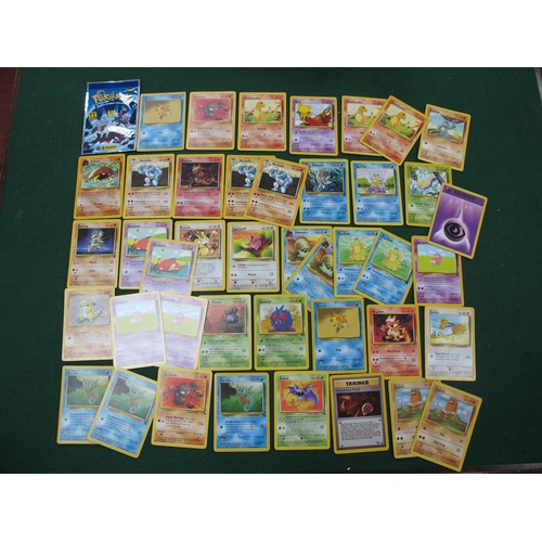 402 - Ninety Plus Pokemon Trading Cards, mostly 1999, 1999 - 2000 (Wizards), to include Squirtle 40 HP 63/... 