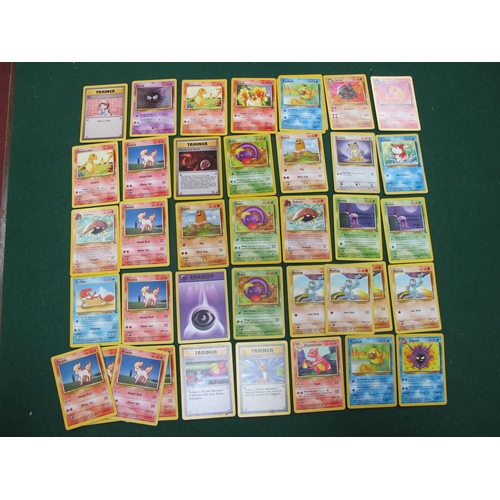 402 - Ninety Plus Pokemon Trading Cards, mostly 1999, 1999 - 2000 (Wizards), to include Squirtle 40 HP 63/... 