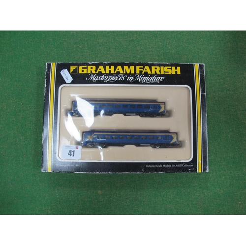 41 - A Graham Farish 'N' Gauge Ref No 371 551 Class 158 2 Car D.M.U First North Western, good boxed u/t c... 