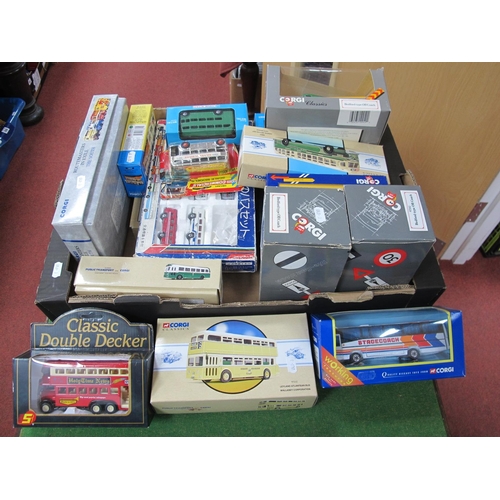 76 - A Quantity of Diecast Model Buses, by Corgi, Lonestar, Matchbox, Tomica to include Corgi #97074 Rout... 