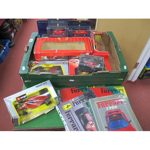 80 - A Collection of Diecast Model Ferrari's, by Polistil, Burago, Majorette, Giloy and Other, including ... 