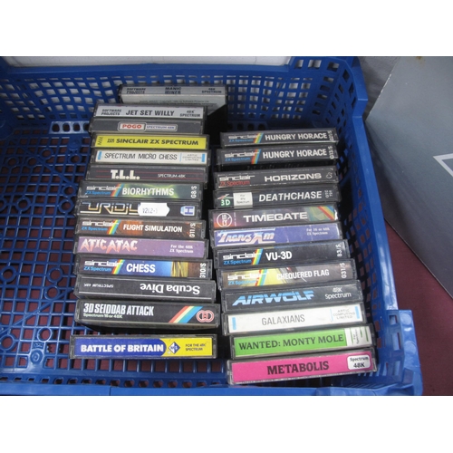 375a - Twenty Six Original Sinclair ZX Spectrum Games, (cassette format) to include Galaxians, Horace Goes ... 